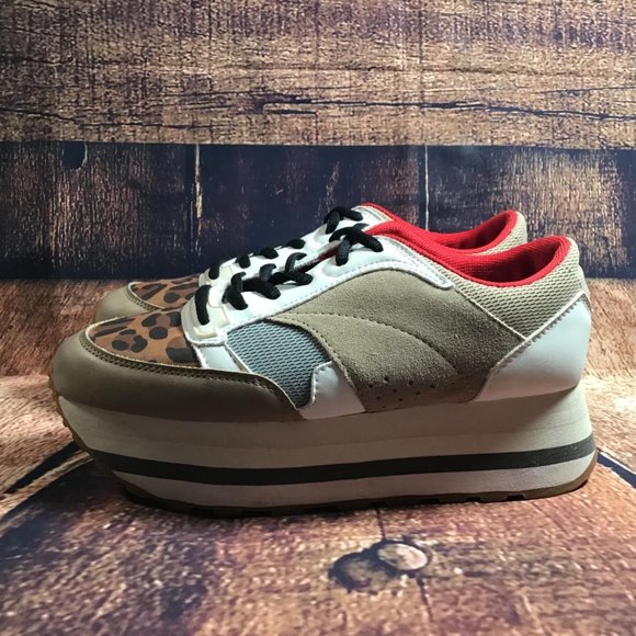 Zara Size EU 37 Multicolor Leopard Print Platform - Picture 10 of 12